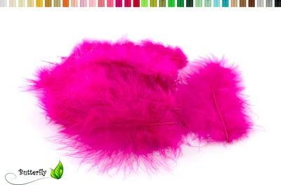 Produktbild von 20 Flaumfedern ca. 10cm , Farbauswahl:fuchsia / magenta 183D