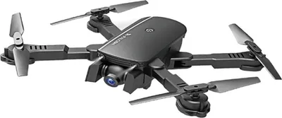 Immagine prodotto di 1808 2.4GHz Quadcopter pieghevole a 4 assi con telecomando, supporto altitudine e fotocamera Wifi 1080P (nero)