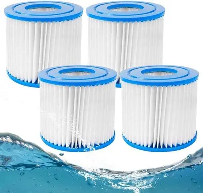 Produktbild von Famanu Schwimmbadfilterpatrone Typ D/VII - Ersatzfilter für aufblasbare Whirlpools