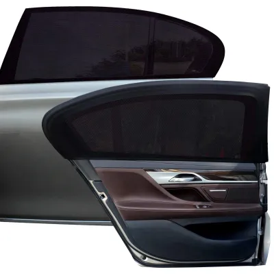 Produktbild von Tevlaphee Auto Sonnenshutz Kinder, Universal Sonnenblende Auto Netz Sonnenschutz Auto Baby mit em UV für Seitenfenster Meshmaterial Schützt Mitfahrer, Baby, Kinder & Haustiere (L)