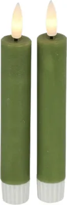 Immagine prodotto di Cena rustica con LED verde 24 cm - 2 pezzi