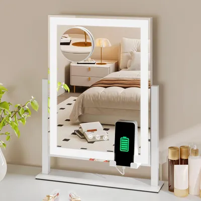 Image de Miroir de maquillage avec éclairage, 3 modes d'éclairage ettactile