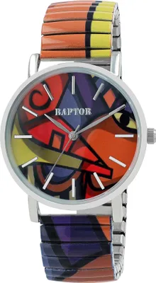 Produktbild von Raptor Damenarmbanduhr "Colorful Edition" mit Zugband