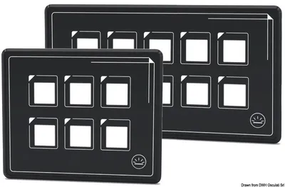 Zdjęcie produktu dla Panel elektryczny z dotykowym sterowaniem 6 przełączników - Osculati 14.690.07
