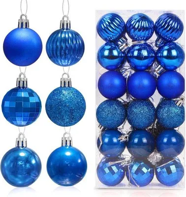 Productafbeelding van Famanu kerstballen, 36 stuks - kunststof - 4 cm - decoratie voor de kerstboom - voor feestelijke gelegenheden