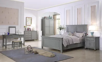 Produktbild von Bett Design Luxus Doppel Hotel Betten Schlaf Zimmer Holz Neu Landhaus Barock Neu