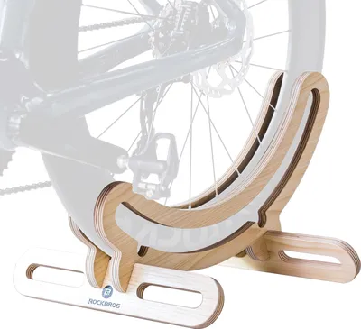 Produktbild von ROCKBROS Fahrradständer Holz Zentrierständer 30mm, Fahrradhalter, für 23C-30C Laufräder 700C
