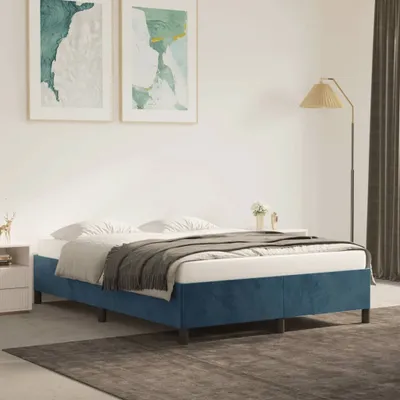 Immagine prodotto di Maison Exclusive - Struttura letto senza materasso Blu scuro 140x200 cm Velluto