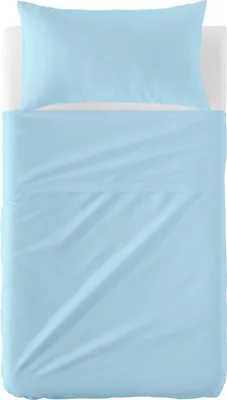 Immagine prodotto di HappyFriday BASIC KIDS set di lenzuola blu per lettino 2 pezzi
