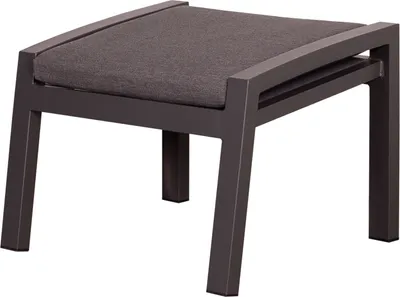 Produktbild von Fußhocker Sevilla - uni anthrazit - Aluminiumgestell