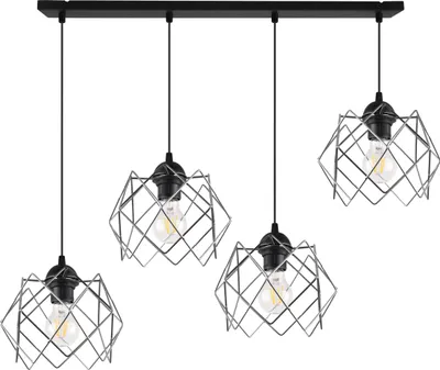 Produktbild von Hängeleuchte Stella 4-flammig Glas Chrom E27