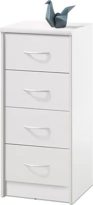 Produktbild von Kommode >Olli< in Weiß - 38x86x35cm (BxHxT)