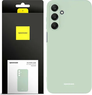Image de Coque en silicone SPACECASE Coque en silicone pour Galaxy A25 5G Vert