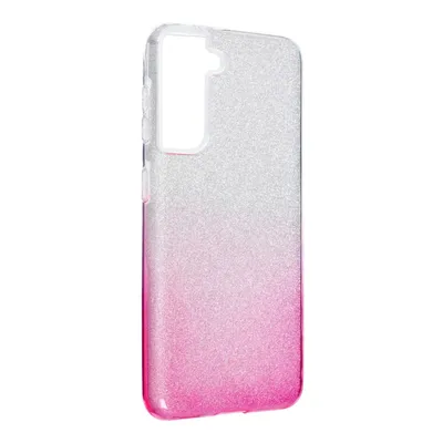 Imagen del producto de Funda de silicona con brillo rosa para Samsung Galaxy S21