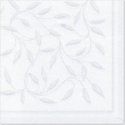 Produktbild von 250 Papstar Servietten ROYAL Collection 1/4-Falz 40 cm x 40 cm weiss New Mediterran 11652