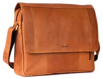 Produktbild von Benthill Umhängetasche Echt Leder | Herren & Damen Messenger Bag aus hochwertigem Rindsleder | Vintage Schultertasche Aktentasche