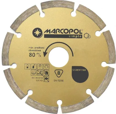 Immagine prodotto di Disco diamantato MarcoPol 125x22,2 mm - per il taglio di calcestruzzo, mattoni e granito