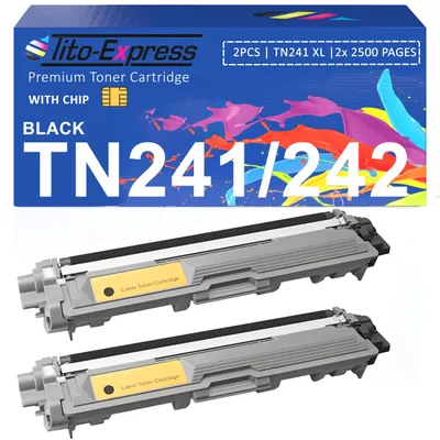 Toner 2er-Pack TN241/TN242 XL, schwarz, kompatibel