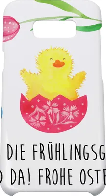 Produktbild von Mr. & Mrs. Panda Samsung Galaxy S8 plus Handyhülle  Küken Schlüpfen - Weiß - Geschenk, Hülle, Liebe Grüße, Cover, Ostereier, Ostergrüße, Ei, Ostern, Handycover, Handy