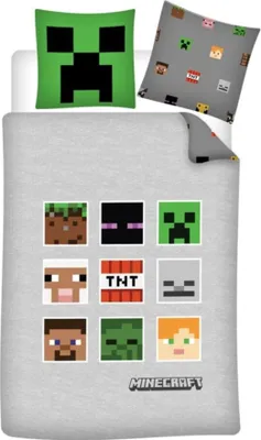 Produktbild von Bettbedeckung Minecraft Mikrofaser, 140x200 cm