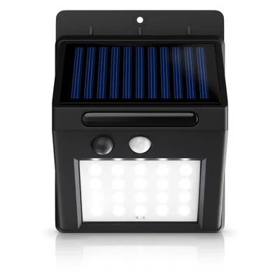 Produktbild von BEARWARE LED Solarleuchte, Solarlampe für Außen mit Bewegungsmelder & Akku 1200mAh, IP54, Ein-/Ausschalter, LED fest integriert, Kaltweiß, Wandleuchte, 20 SMD-LEDs, Sensor Reichweite bis 5m, 250 Lumen, 6500K