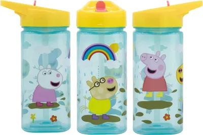 Produktbild von Peppa Pig Wutz Sportflasche Wasserflasche Trinkflasche Flasche Halm 510 ml