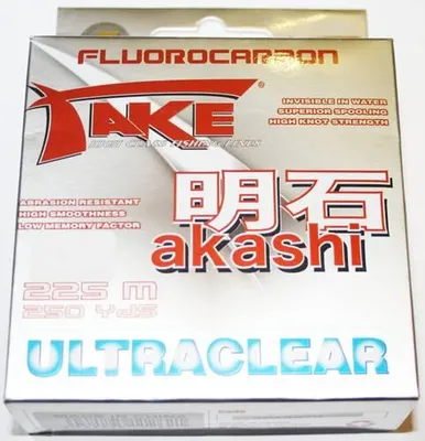 Produktbild von Lineaeffe Take Akashi Fluorocarbon 225m 0,45mm 25,0kg ultraclear