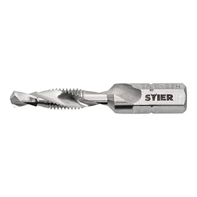 Produktbild von STIER Kombigewindebohrer Bit M5 DIN 3126 HSS-G 1/4"-Sechskant rechtsschneidend Sechskantschaft Gewindeschneider Einschnittgewindebohrer Durchgangsloch