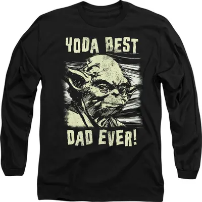 Image de Star Wars - T-shirt "Yoda Best Dad" pour homme/femme unie TV14250 (S) (Noir)