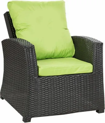 Produktbild von Gartenkissen fur polyratanen 4er set Sitzkissen 56x52x7, Rückenkissen 56x50 Limette Sesselkissen Rattankissen  Kissen für Gartenstühle rattan