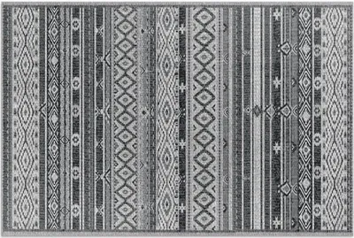 Produktbild von Textur Muster Nachahmung Stoff – Vinylteppich – 60x90 cm – Outdoor Teppich – Terrasse – Wetterfest – Modern