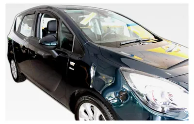 Produktbild von Windabweiser für Meriva B 2010-2017, Heko Regenabweiser, getönt, 4-teilig, vorne und hinten, aerodynamisch