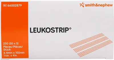Obrázok produktu pre Leukostrip šijacie prúžky 6,4x102 mm Box 50X5 St