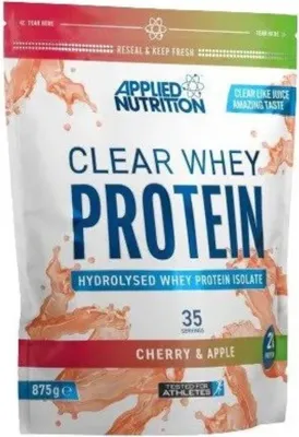 Imagen del producto de Applied Nutrition Clear Whey (875g) - Sabor cereza y manzana - Proteína clara