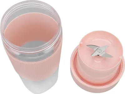 Obrázok produktu pre Elektrický odšťavovač 300 ml 1200 mAh batéria USB -Nabíjanie -Ručný -Bezpečný na cesty do kancelárie Ružová