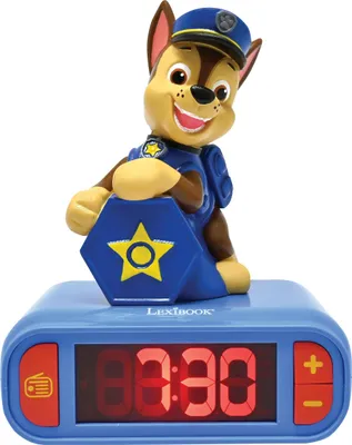 Obrázok produktu pre Paw Patrol Chase 3D nočné svetlo s budíkom a zvukovými efektmi