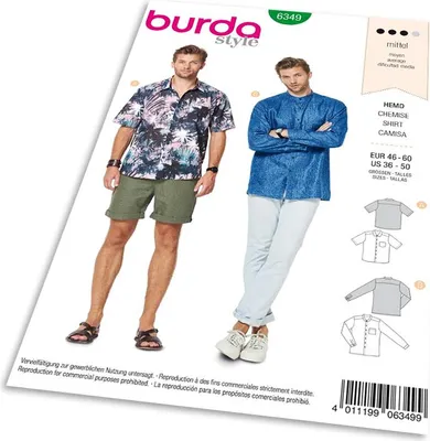 Obrázek produktu pro Střih Burda 6349 - Pánská košile