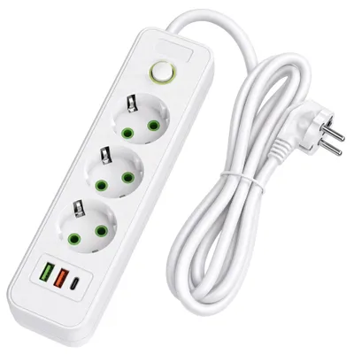 Productafbeelding van Stekkerdoos Toolight Jnh020-3A White