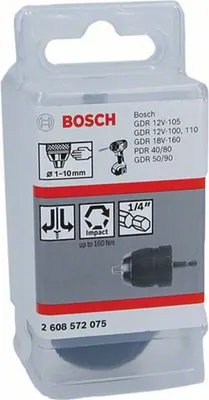 BGS 74470 Mandrin De Serrage Rapide 1/4" (6,3 Mm) - Capacité 1,5 à 13 Mm - Pour Perceuses Sans Fil