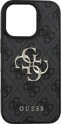 Produktbild von GUESS 3666339327545, Cover, Apple, Apple iPhone 16 Pro, 16 cm (6.3"), Schwarz