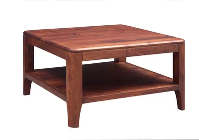 Immagine prodotto di MASSIVMOEBEL24 | tavolino da salotto in legno di Sheesham / palissandro 70x70x40 noce oliato BROOKLYN #10