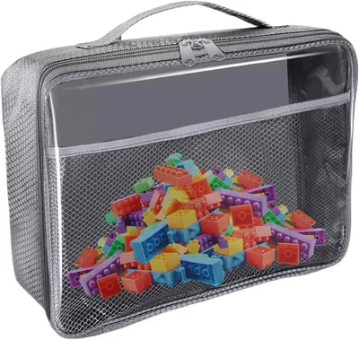 Produktbild von Wasserdichte Aufbewahrungsbeutel aus PVC für Spielzeug, 25,5 x 20,5 x 5,5 cm, gute Sichtbarkeit für Dokumente, Fotos und Kosmetikartikel