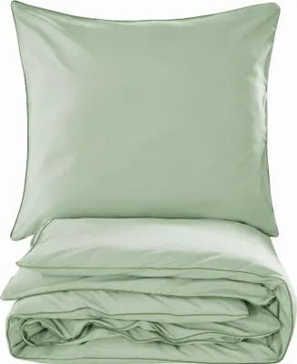 Produktbild von Baumwollbettwäsche Basic 160X200 Pistazie