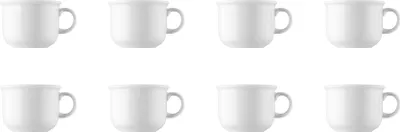 Produktbild von 8 x Kaffee-Obertasse - Trend Weiß - Thomas - 11400-800001-14742 Porzellan Geschirr
