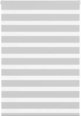 Imagen del producto de Estor cebra gris claro 95x150 cm tejido ancho 90,9 cm poliéster