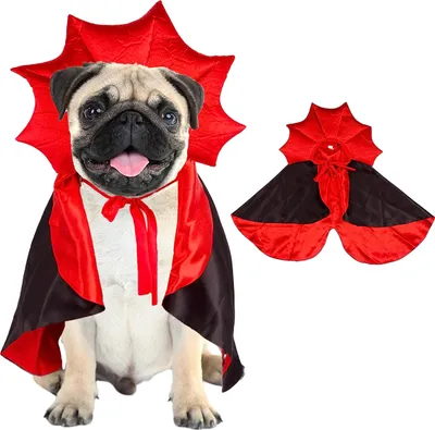 Produktbild von 1 Stück Halloween Cape Hut Urlaub Set Hund Transformator Kostüm Weihnachten Dress Up Haustier Kleidung
