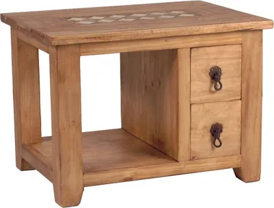 Produktbild von MiaMöbel Couchtisch Mexico Möbel 70x50x50 cm Landhausstil Massivholz Pinie Honig