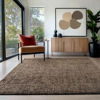 Produktbild von Homebyhome, Baumwolle Teppich Chenille Waschbar, Boho-Stil, Rutschfest & Weich, für Wohnzimmer, Schlafzimmer, Grösse: 120x170 cm