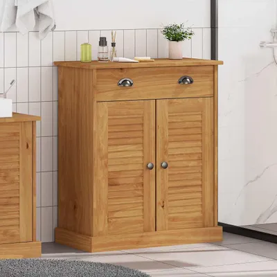 Immagine prodotto di Maison Exclusive - Mobile da bagno VIGO marrone e miele 68 x 34 x 80 cm