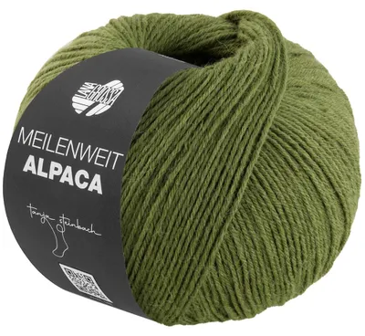 Produktbild von Lana Grossa - Meilenweit 6-fach 150g Alpaca uni 1019 waldgrün